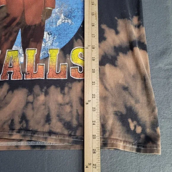 The Notorius B.I.G. Biggie Smalls Graphic Tie Dye T Shirt SZ MD brown rap music - Picture 6 of 6